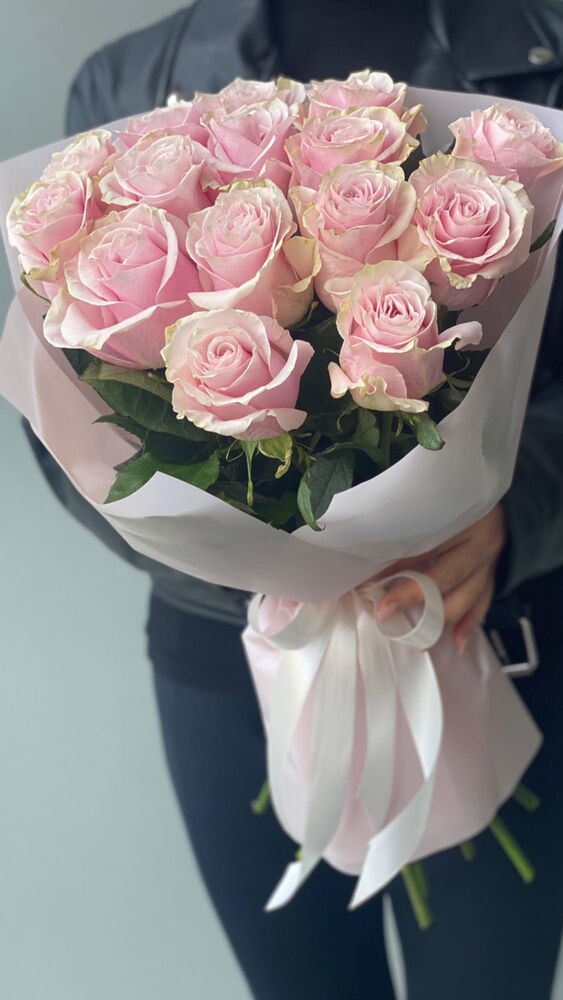 15 роз микс 60 см, Россия